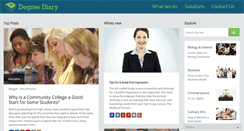 Desktop Screenshot of degreediary.com