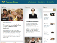 Tablet Screenshot of degreediary.com